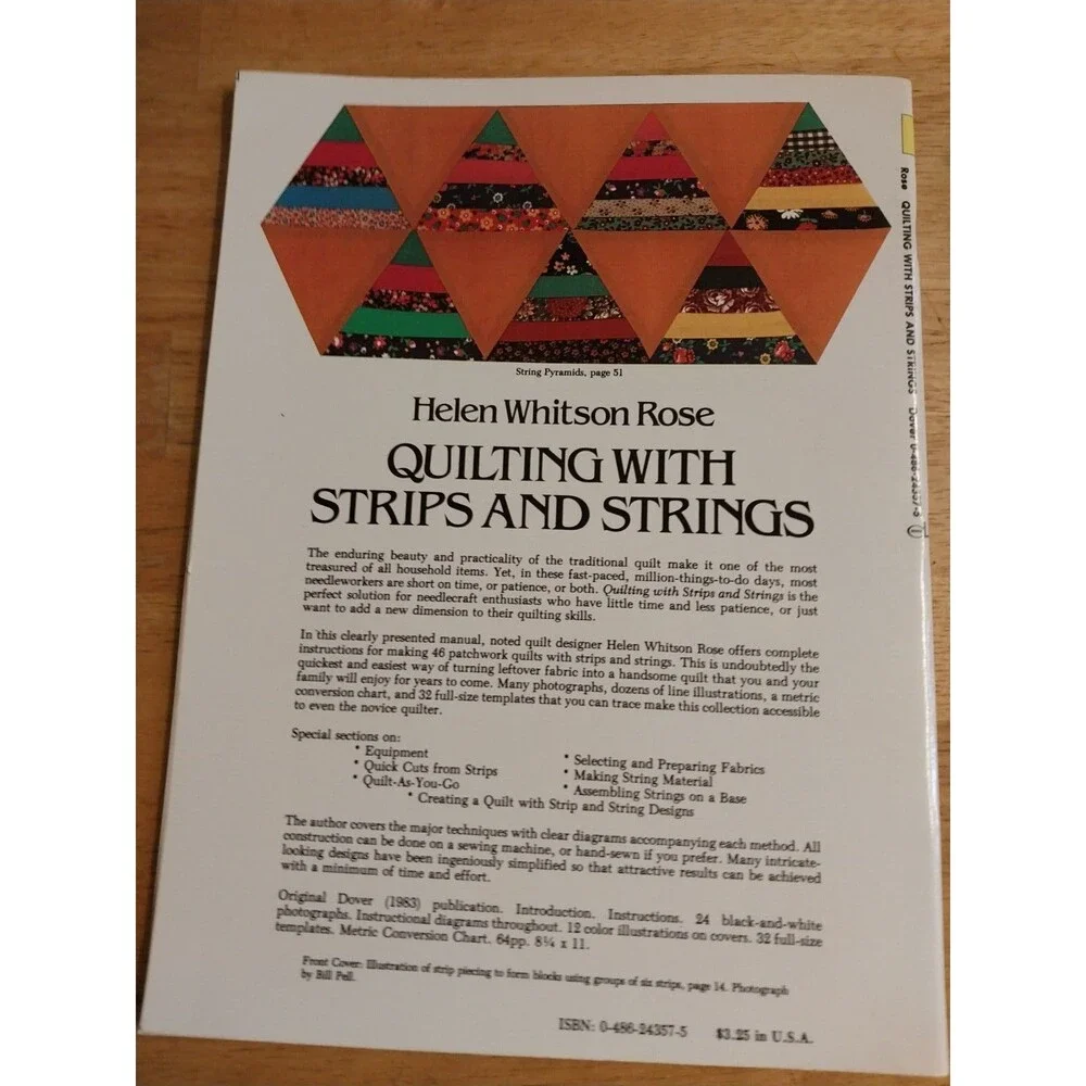 QUILTING WITH STRIPS AND STRINGS HELEN WHITSON ROSE MAKING 46 PATCHWORK QUILTS